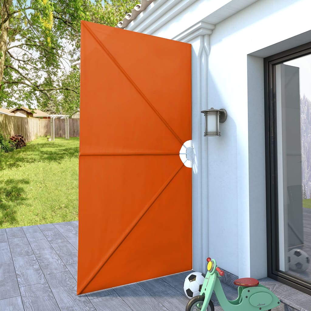 sammenklappelig sidemarkise til terrasse terracotta 300 x 150 cm