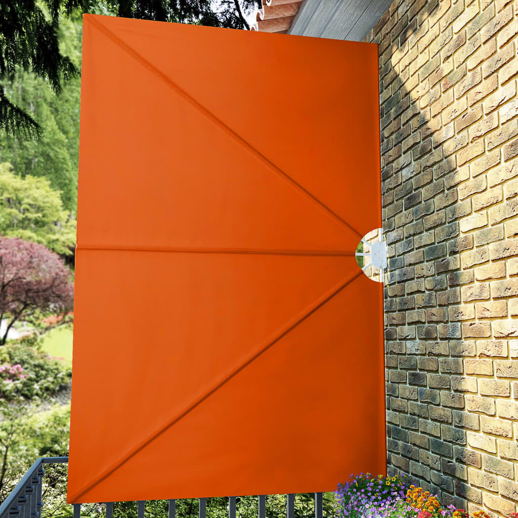 sammenklappelig sidemarkise til terrasse terracotta 300 x 200 cm
