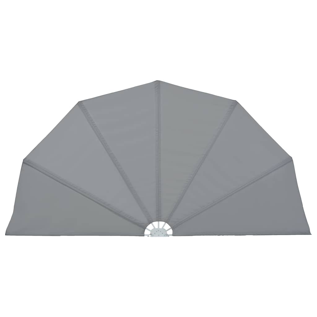 sammenklappelig sidemarkise til terrasse grå 200 cm