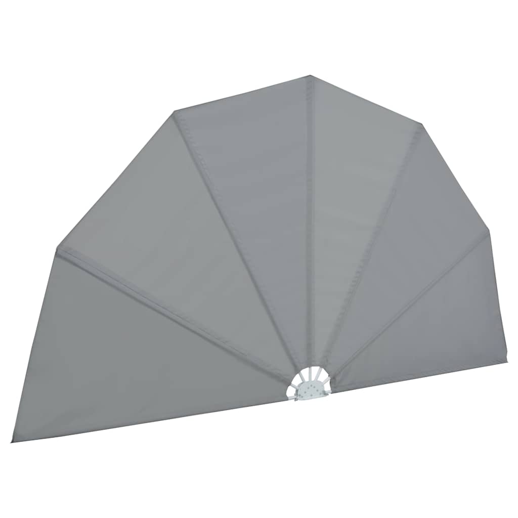 sammenklappelig sidemarkise til terrasse grå 200 cm