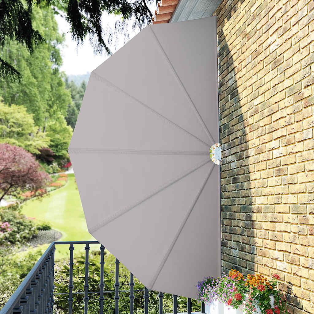 sammenklappelig sidemarkise til terrasse cremefarvet 200 cm