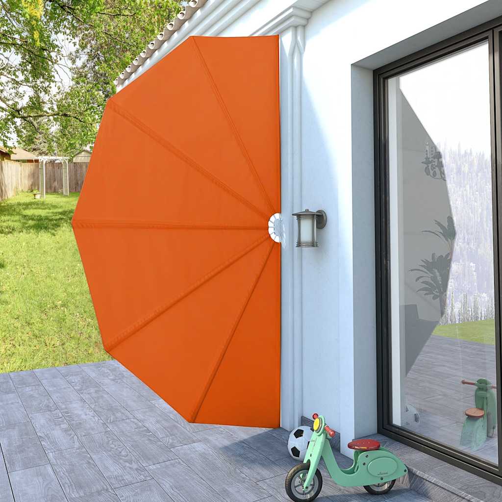 sammenklappelig sidemarkise til terrasse terracotta 200 cm