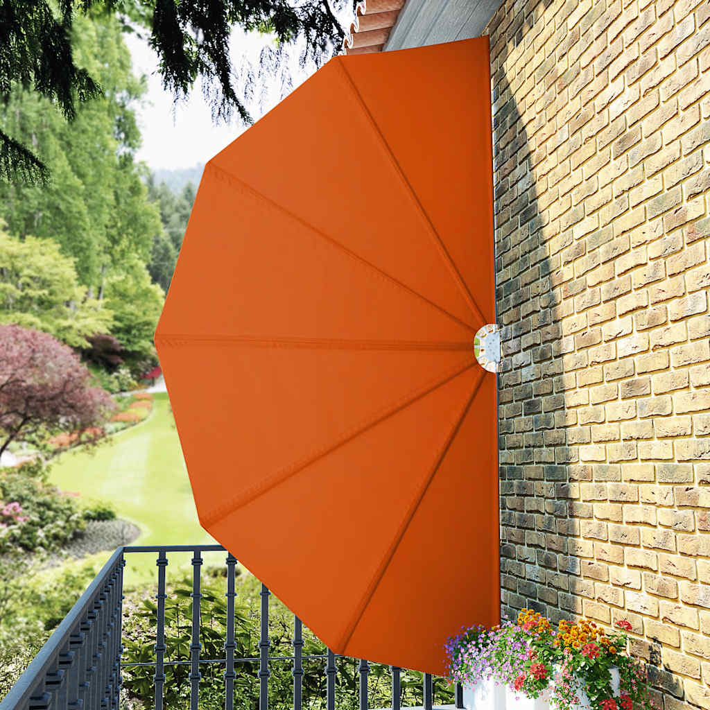 sammenklappelig sidemarkise til terrasse terracotta 200 cm