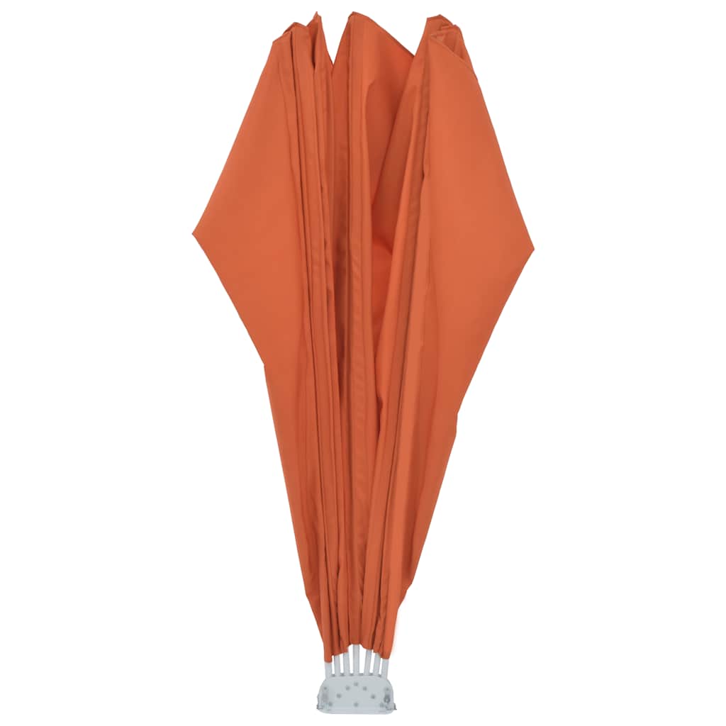 sammenklappelig sidemarkise til terrasse terracotta 200 cm