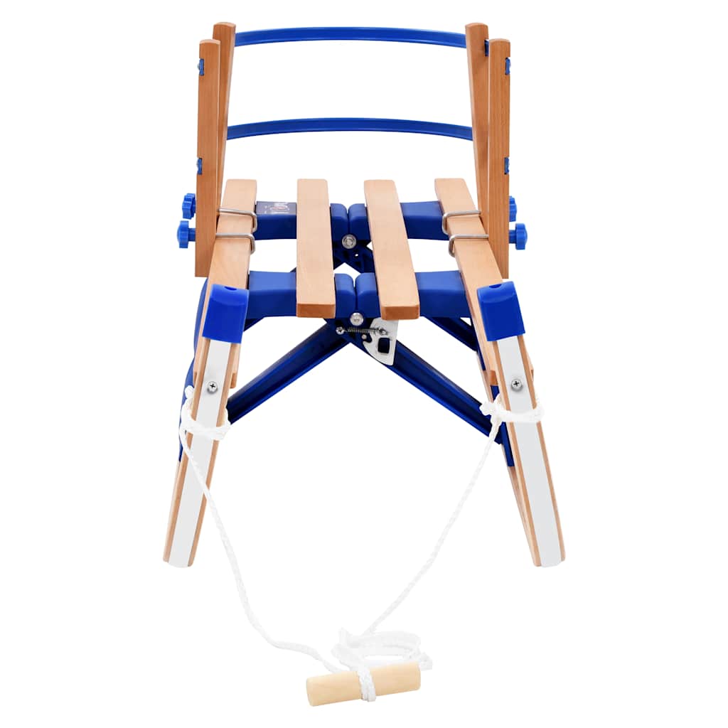 foldbar kælk med ryglæn 119 cm træ