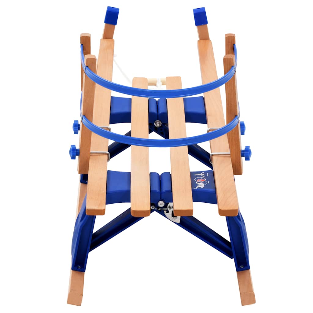 foldbar kælk med ryglæn 119 cm træ