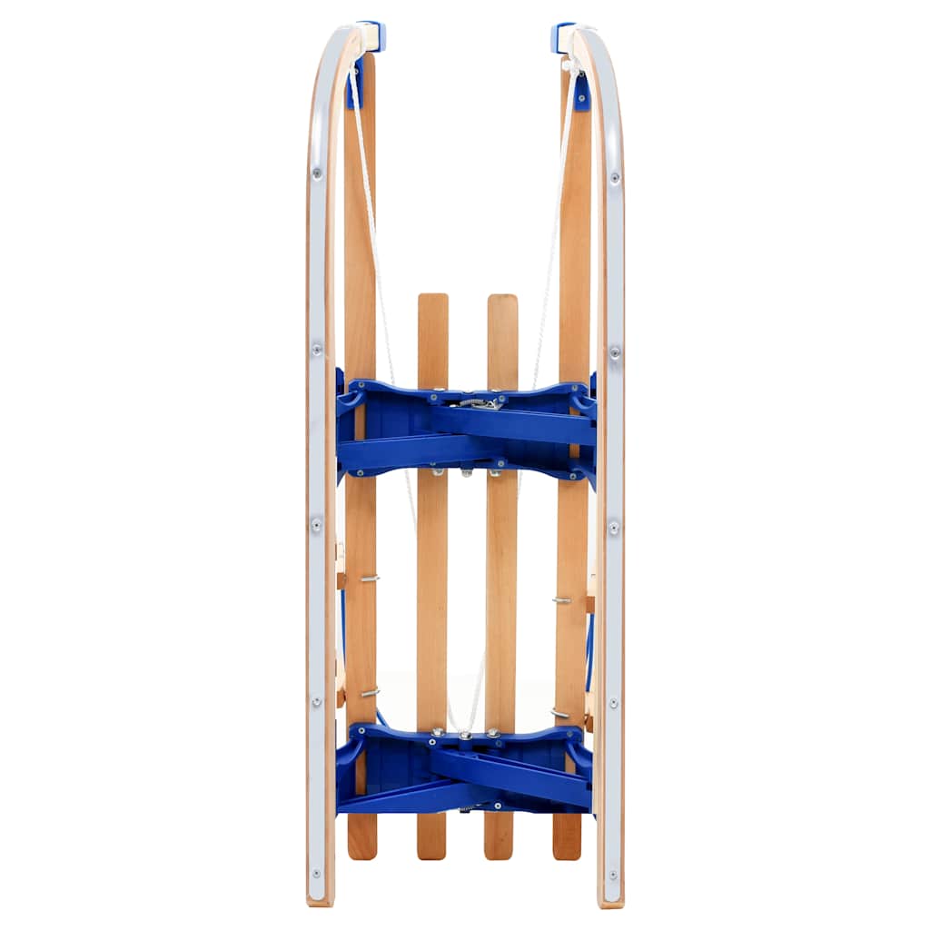 foldbar kælk med ryglæn 119 cm træ