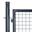 havelåge i net galvaniseret stål 300x100 cm grå
