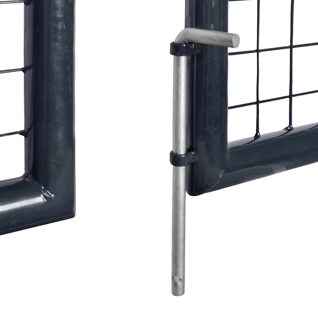 havelåge i net galvaniseret stål 300x200 cm grå