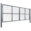 havelåge i net galvaniseret stål 400x150 cm grå