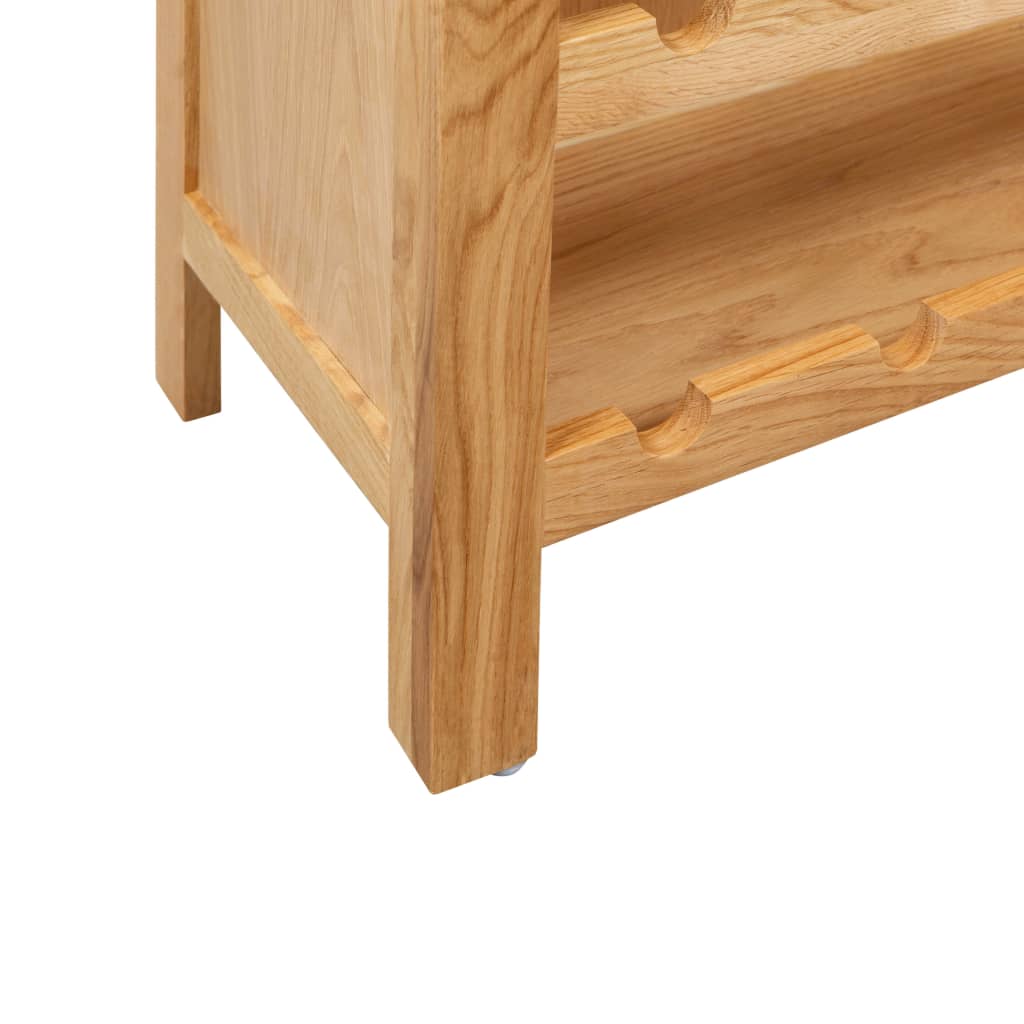 vinskab 72x32x90 cm massivt egetræ
