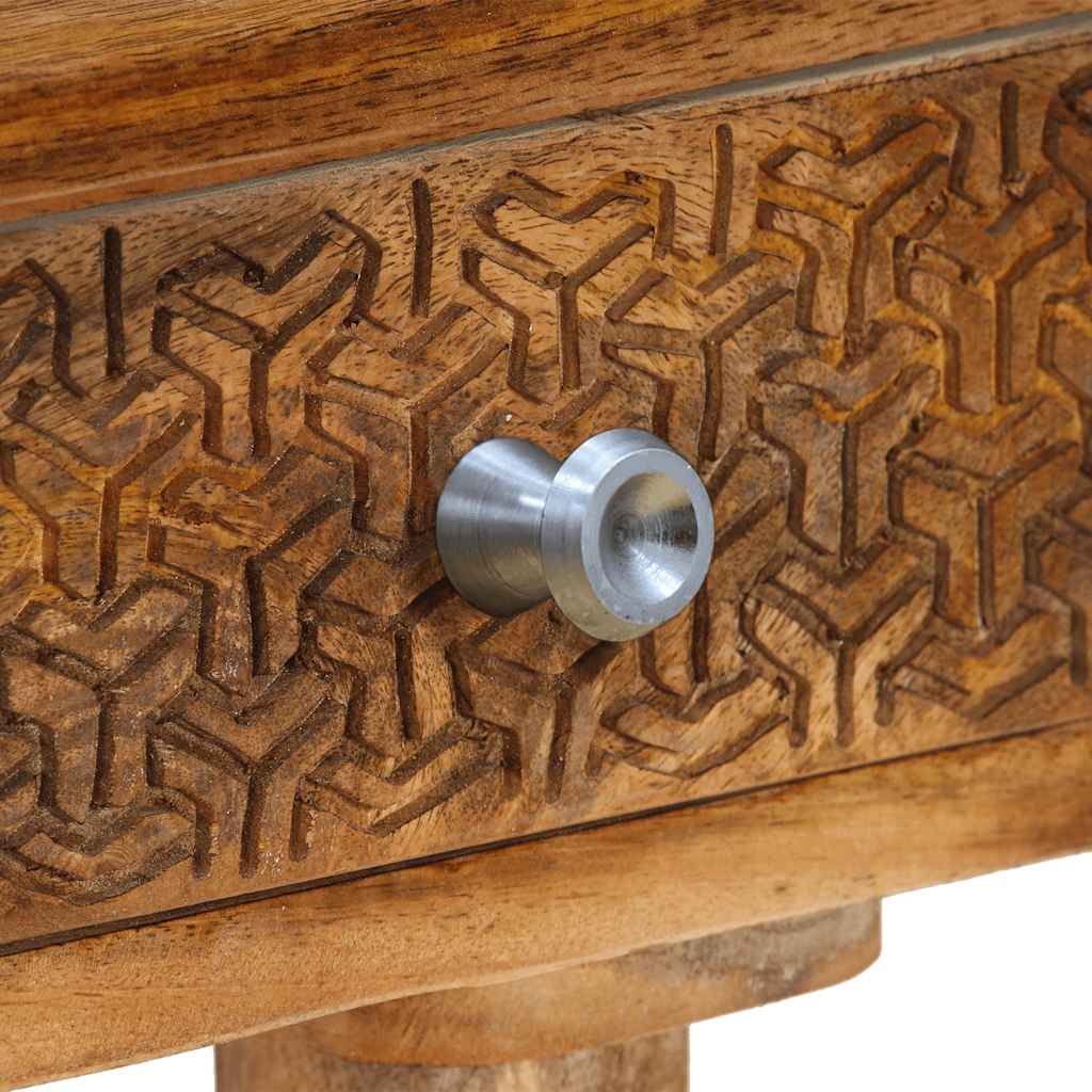 konsolbord massivt mangotræ 102 x 30 x 79 cm