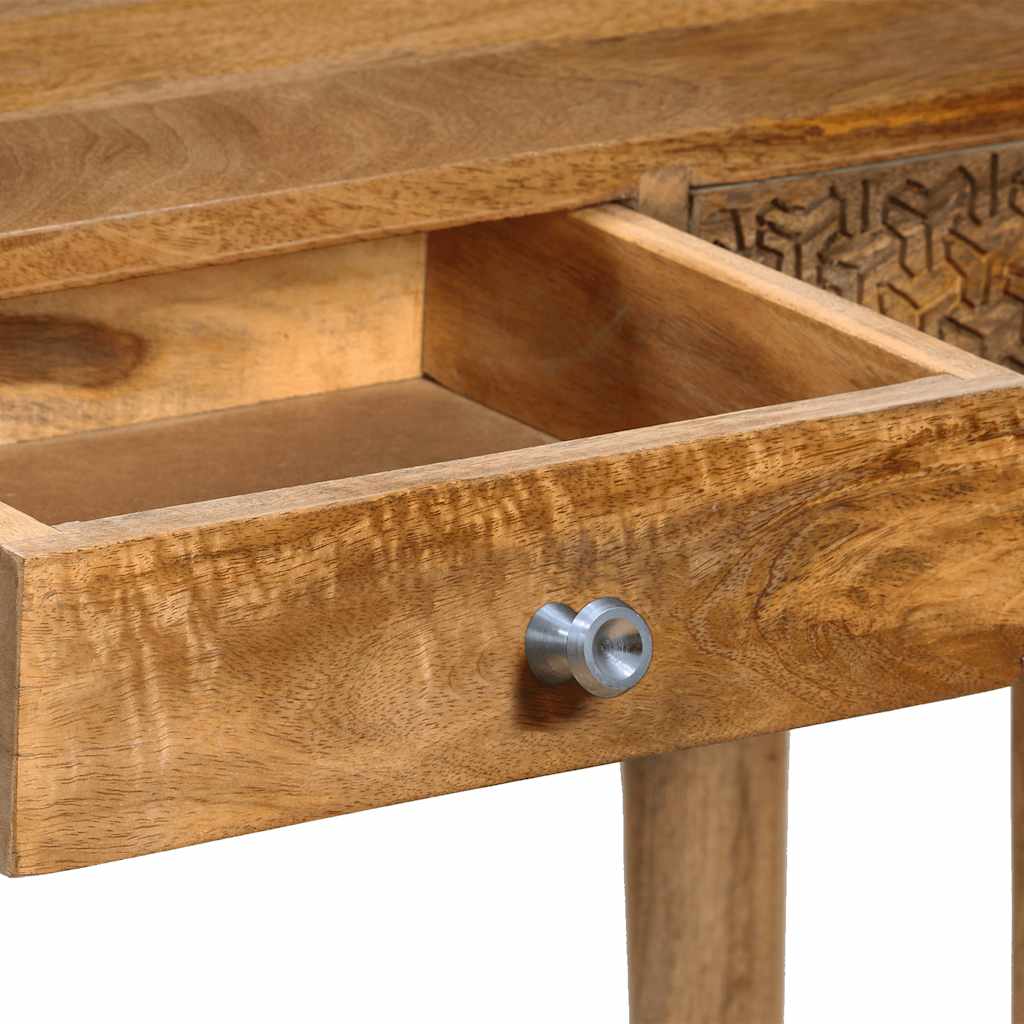 konsolbord massivt mangotræ 102 x 30 x 79 cm