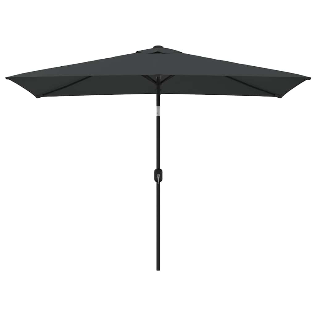 parasol med metalstang 300x200 cm antracitgrå