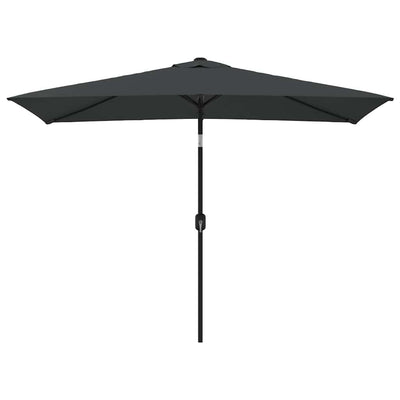 parasol med metalstang 300x200 cm antracitgrå