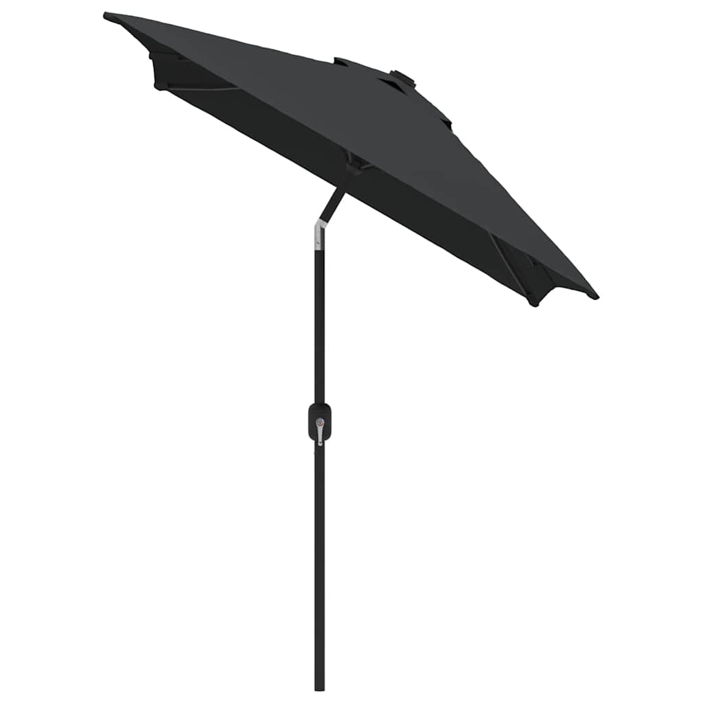 parasol med metalstang 300x200 cm antracitgrå