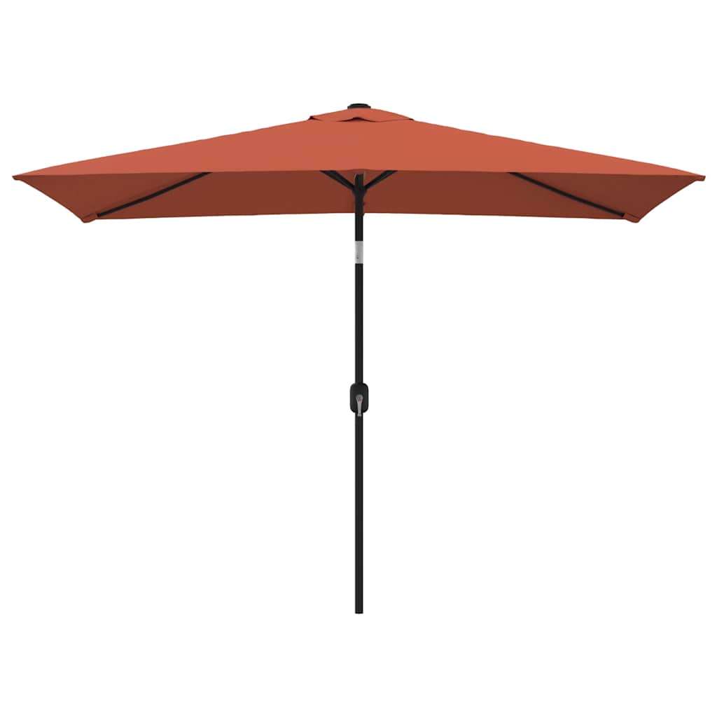 parasol 300x200 cm metalstang terrakotta