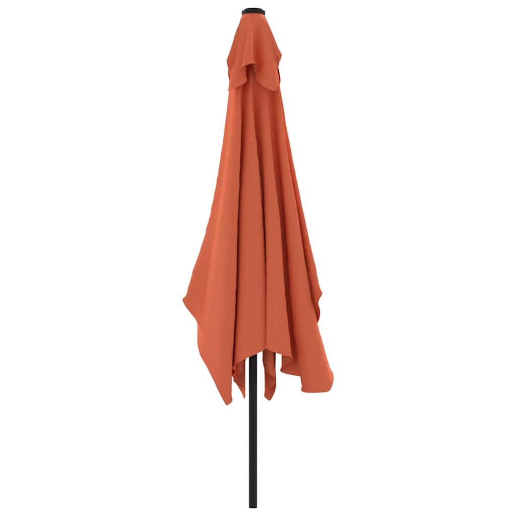 parasol 300x200 cm metalstang terrakotta