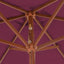 parasol 270 cm træstang bordeauxrød