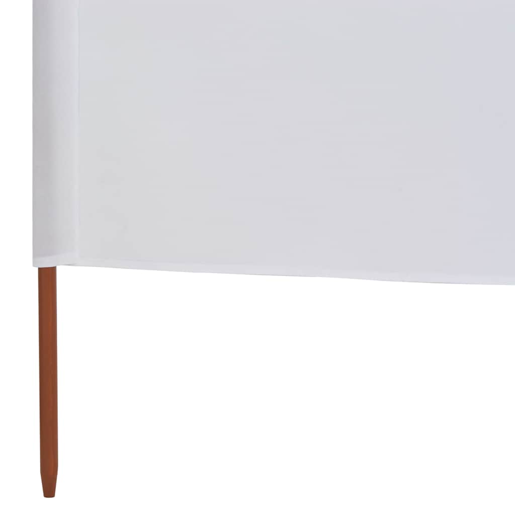 6-panels læsejl stof 800 x 80 cm hvid