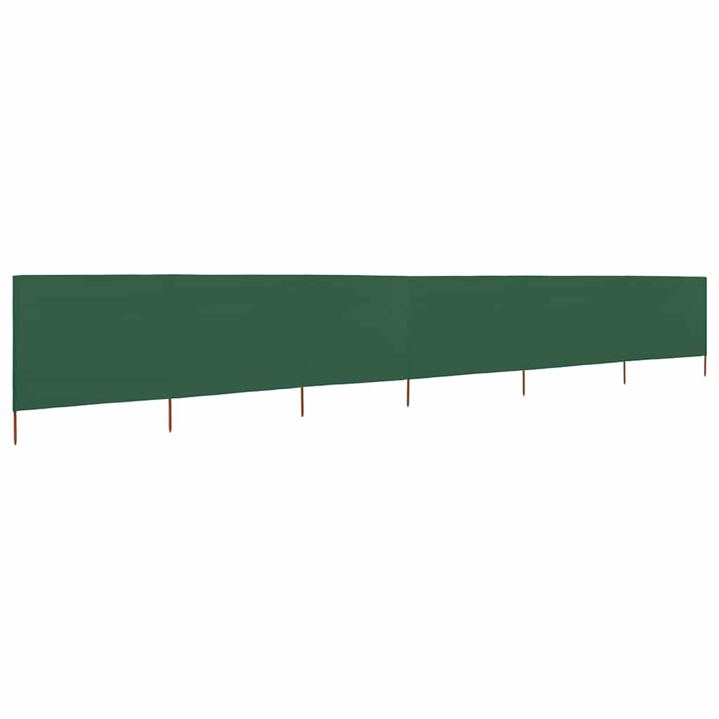 6-panels læsejl stof 800 x 80 cm grøn