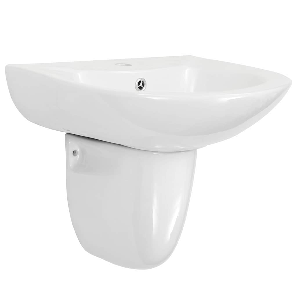 Vask Hvid 52 x 45 x 49 cm Glaseret Keramik