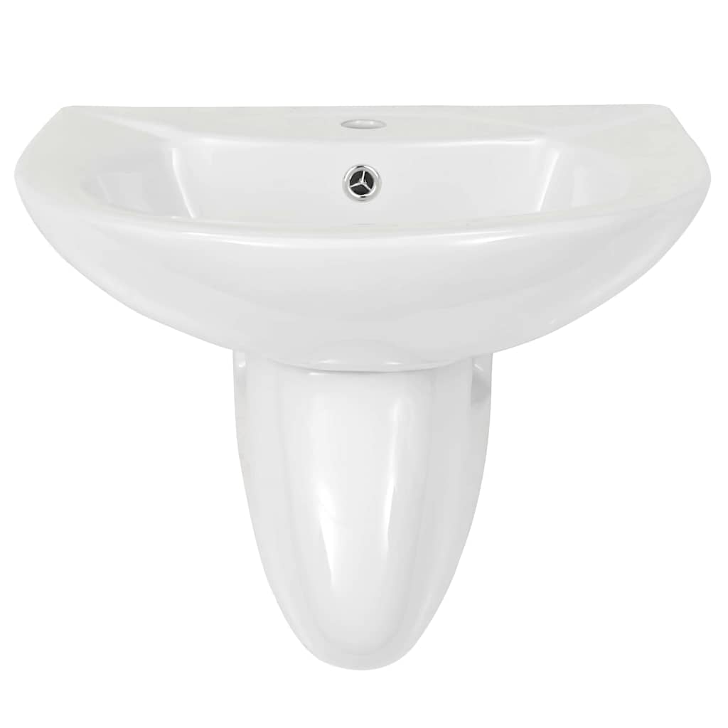 Vask Hvid 52 x 45 x 49 cm Glaseret Keramik