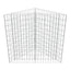 gabion-højbed 75x75x100 cm galvaniseret stål
