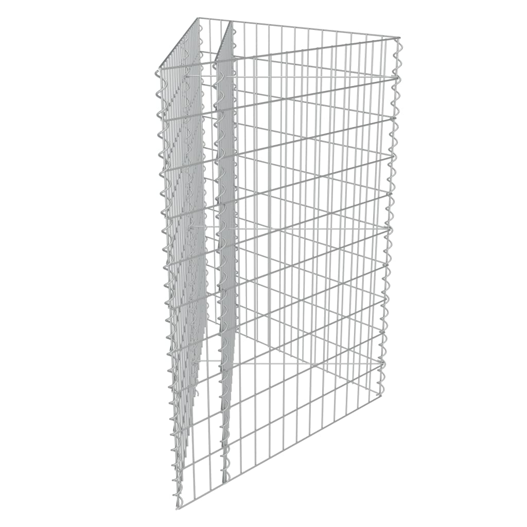 gabion-højbed 75x75x100 cm galvaniseret stål
