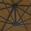 fritstående haveparasol med aluminiumsstang 400x300 cm taupe