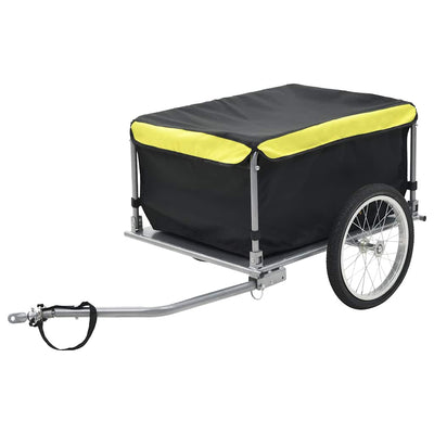 cykelvogn 65 kg sort og gul