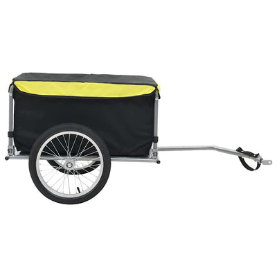 cykelvogn 65 kg sort og gul