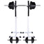vægtstang- og squat-stativ med vægtstang- og håndvægtsæt 60,5kg