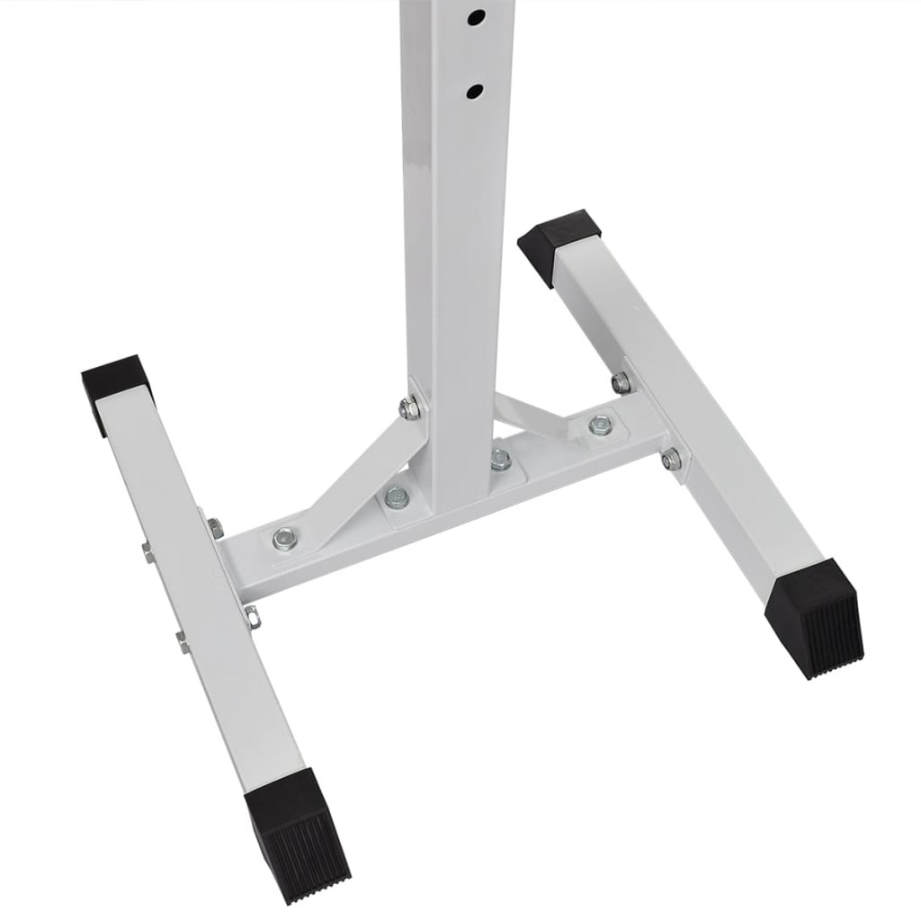 vægtstang- og squat-stativ med vægtstang- og håndvægtsæt 30,5kg
