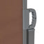 sammenrullelig sidemarkise 160 x 600 cm brun