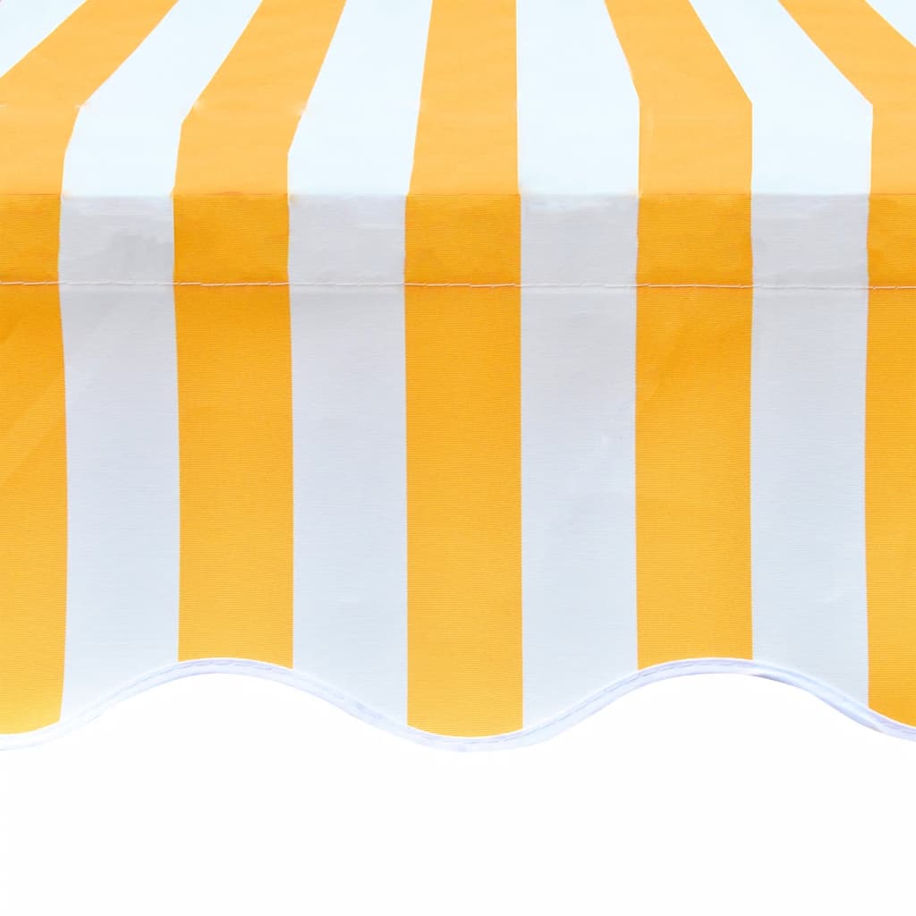 udskiftningsdug til markise 450x300 cm polyester orange og hvid