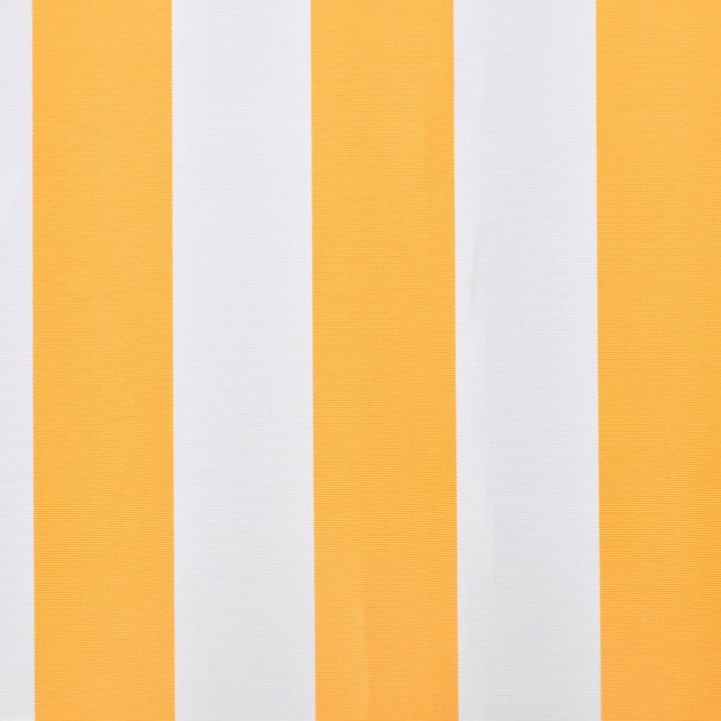 udskiftningsdug til markise 500x300 cm polyester orange og hvid