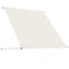 foldemarkise 150x150 cm cremefarvet