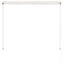 foldemarkise 150x150 cm cremefarvet