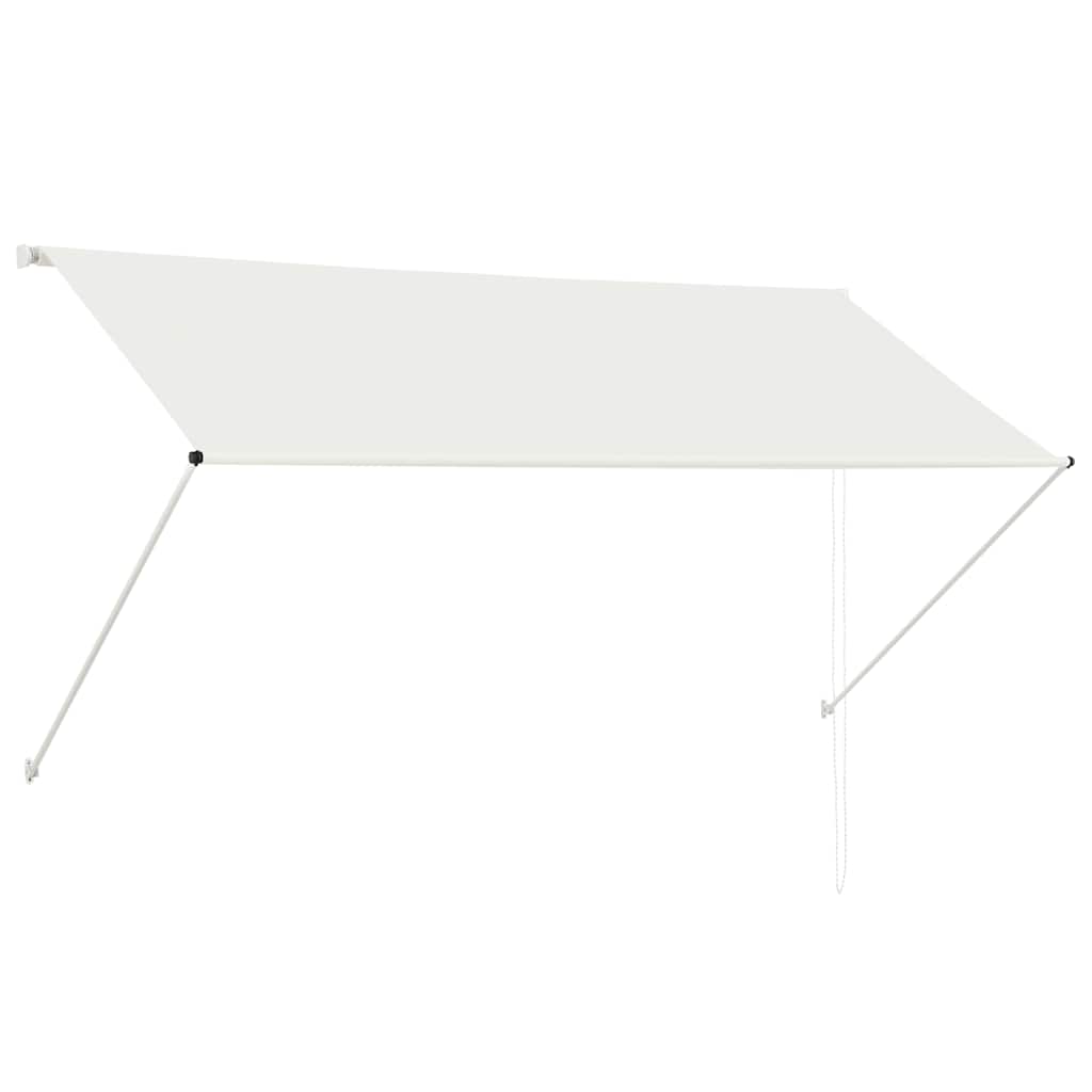 foldemarkise 250x150 cm cremefarvet