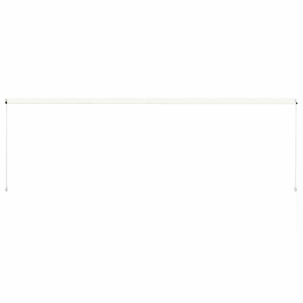 foldemarkise 400x150 cm cremefarvet