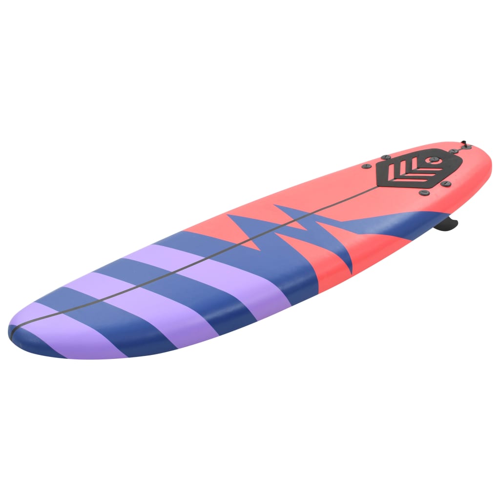 surfbræt 170 cm stribet