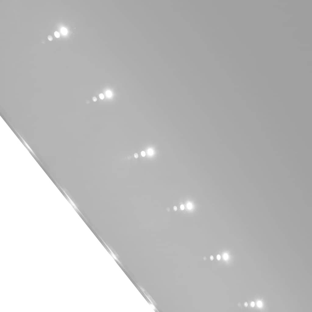 badeværelsesspejl 60 x 80 cm med LED-lamper
