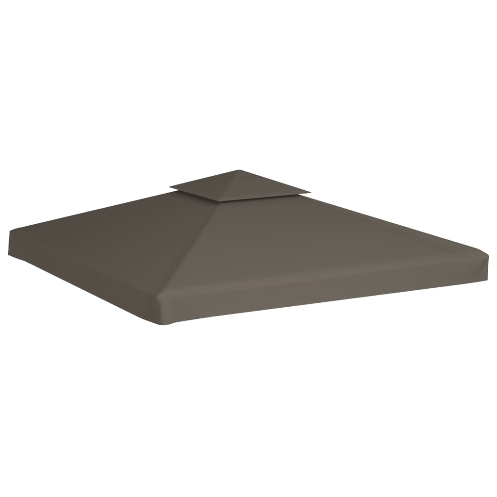 pavillontopdække i 2 lag 3x3 m 310 g/m² gråbrun