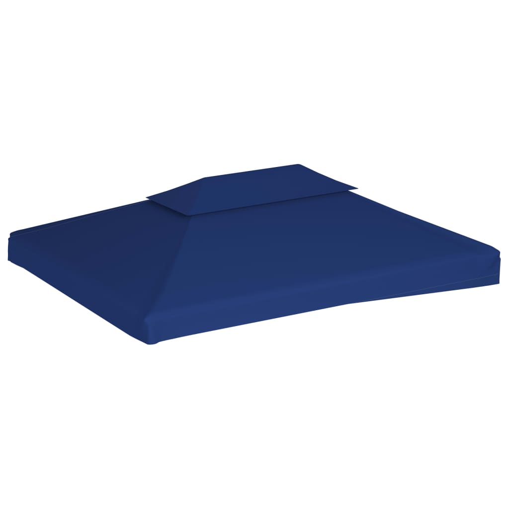 pavillontopdække i 2 lag 310 g/m² 4 x 3 m blå