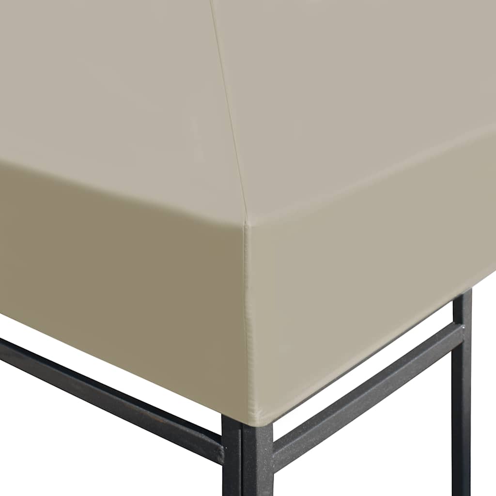 pavillontopdække 310 g/m² 3x3 m beige