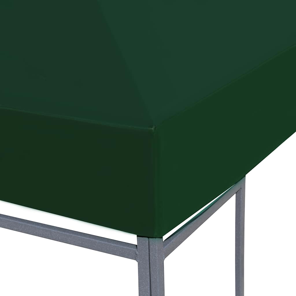 pavillontopdække 310 g/m² 3 x 3 m grøn