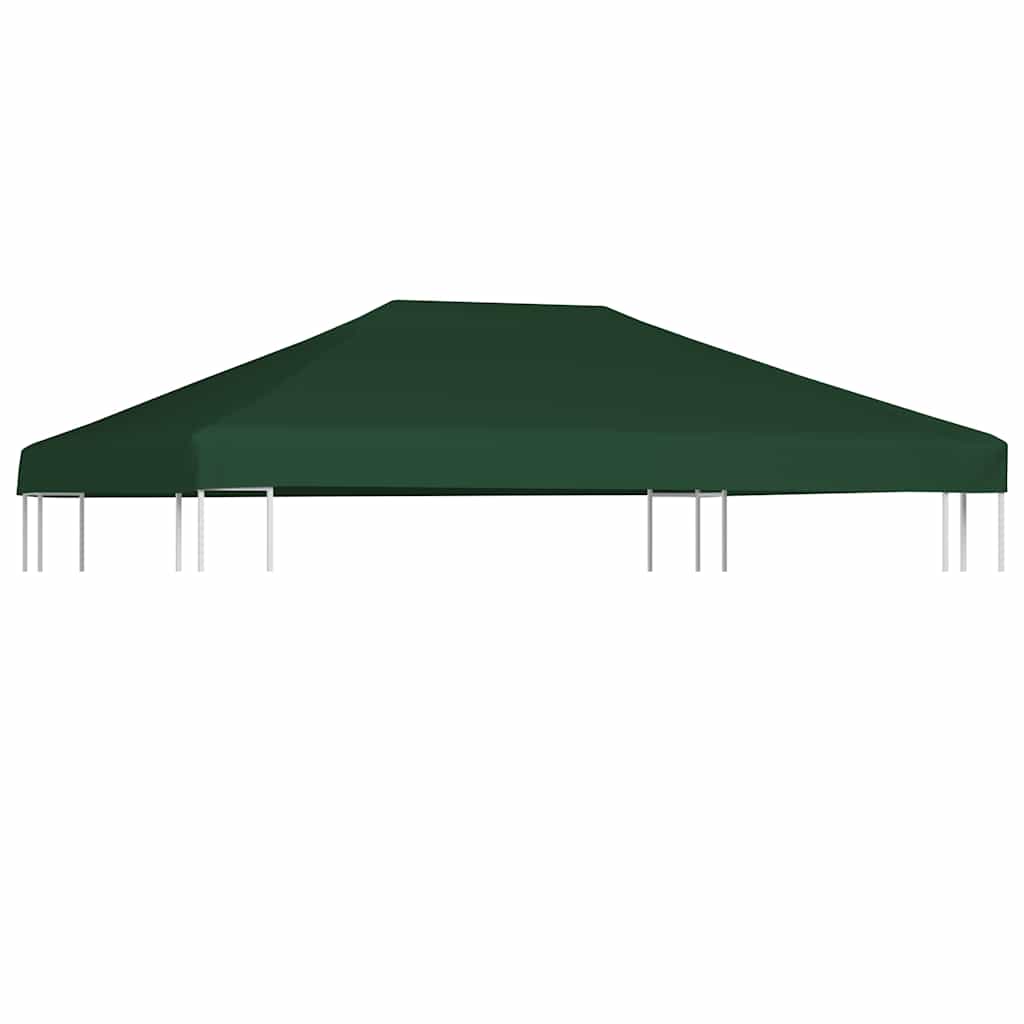 pavillontopdække 310 g/m² 4 x 3 m grøn