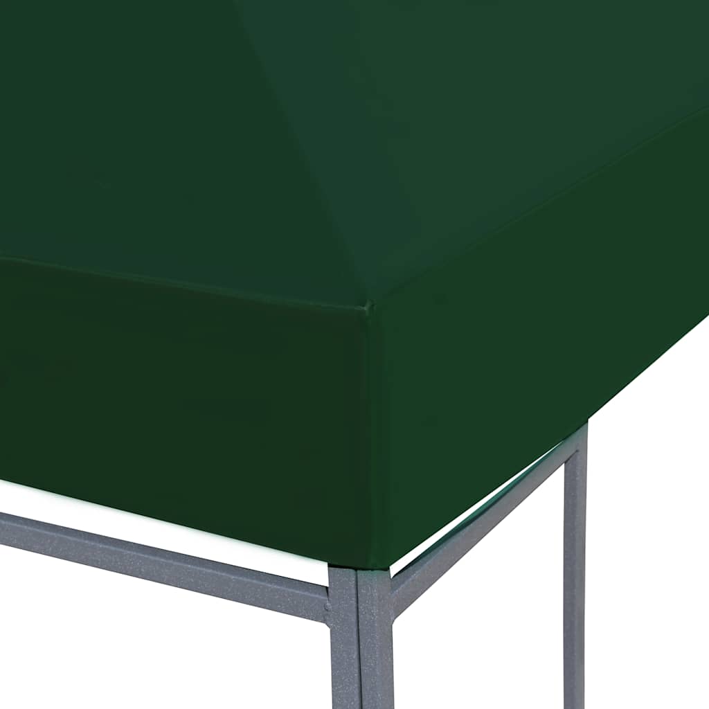 pavillontopdække 310 g/m² 4 x 3 m grøn