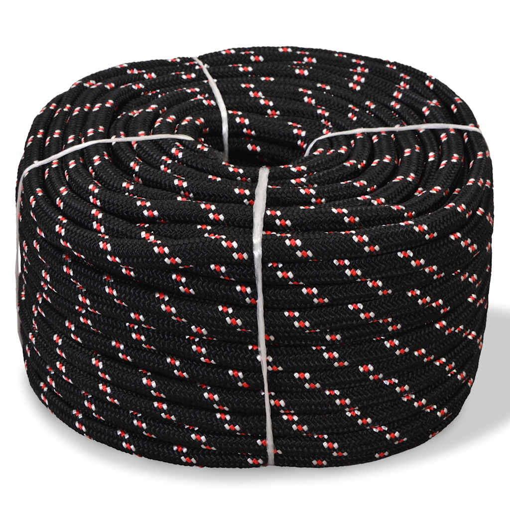 marinereb i polypropylen 8 mm 500 m sort